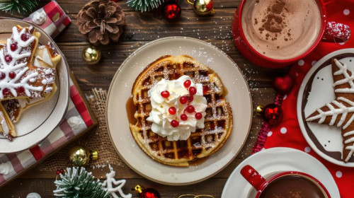 Croffle Natal dengan Topping Klasik Indonesia cover